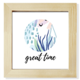 thumbnail image 1 of Tableau Abstrait de la Mer Art Pattern Carré Tableau Cadre Mur Tableau Affichage, 1 of 3
