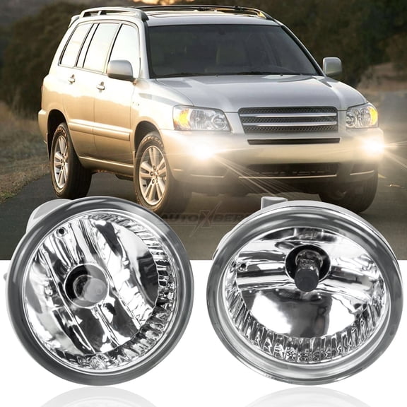 AUTOXBERT For Toyota Highlander 2004-2007 Pair Front Fog Light Lamps with Bulbs LD RH