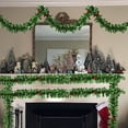 thumbnail image 2 of Flocked Christmas Garland Christmas Leaves Red Fruit Green Grass Strips Christmas Decoration Christmas Tree Colored Strips Rattan Strips Christmas Wreath, 2 of 7