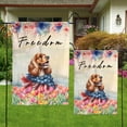 thumbnail image 4 of Freedom Cocker Spaniel on Independence Day 4th of July Garden Flag 12x18in Double Sided Cockers Dog Lover Gifts Outdoor Decor - 01005, 4 of 5