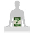 thumbnail image 2 of BRADY 127383 Safety Shower Sign, 14 x 10In, Green/White, 2 of 2