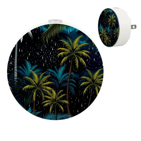 

YZUOUZY Bedside Lamps LED Lamp Small Lamps Set of 2 Dark Tropical Summer Wood