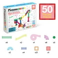 thumbnail image 5 of PicassoTiles Marble Run Magnetic Tiles for Kids – 50PCS STEM Educational Construction Building Blocks Race Track Toy Set, 5 of 8