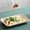 Beige, variant on Rectangular Serving Tray, Plastic Barbecue Plate, Hot Pot Sausage Holder, Compact Food Dish, Easy Clean Design, Versatile Party