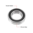 thumbnail image 2 of Uxcell 0.67''x1.18''x0.28'' Deep Groove Ball Bearing Double Sealed ABEC-3 Z1 Bearings Metal Silver Tone 2pcs, 2 of 4