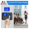 thumbnail image 4 of Biometric Fingerprint Keypad System Electronic USB Time Clock Recorder Attendance Machine Fingerprint Attendance Machine ,Accurate Calculations, 4 of 6