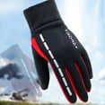 thumbnail image 4 of Penkiiy Winter Gloves for Men Mens Winter With Anti-Slip Elastic Cuff, Thermal Soft Lining Gloves Red Gloves, 4 of 4