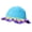 Sunflower royal blue, variant on JZROCKER Travel Sun Hat Resort Beach Hat Crochet Bucket Hat Female Patchwork Photo Hat