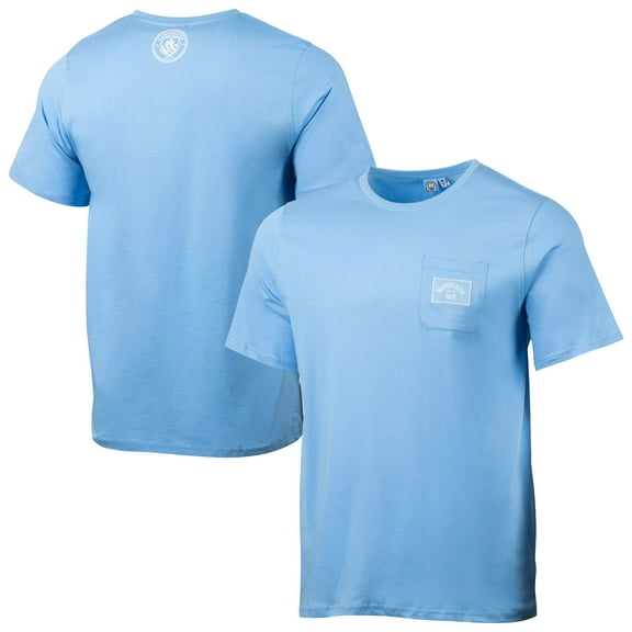 Men's Sport Design Sweden  Sky Blue Manchester City Relaxed Post Match Pocket T-Shirt