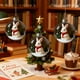 thumbnail image 4 of Adornos navideños, adornos navideños, regalos navideños, decoración navideña, bola navideña, colgante para árbol de Navidad, bola de cristal transparente, regalo de joyería, decoración esférica estere, 4 of 5