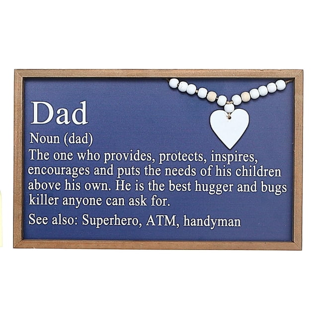 IH Casa Decor Framed Definition Of Dad Sign