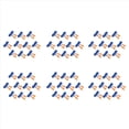 thumbnail image 2 of 60 Piezas De Tapones De Oídos Suaves De Silicona De Seguridad - Protectores Auditivos, Manguitos Con Cable - Reducción De Ruido Para El Trabajo En Casa Para Dormir Azul Naranja, 2 of 7