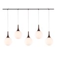 thumbnail image 4 of Woodbridge Lighting 19229WNZLE-C00811 Linear Pendant, Opal - LED, Walnut/Bronze, 4 of 4