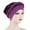 Purple, variant on SPRING PARK Chemo Cancer Head Hat Cap Ethnic Shiny Sequins Twisted Braid Hair Cover Wrap Turban Headwear