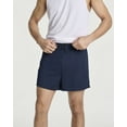 thumbnail image 3 of 4 Pack: Men's 3" Inch Mesh Running Shorts with Zipper Pockets - Quick Dry Gym Athletic, 3 of 5