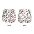 thumbnail image 5 of Picia Rose Flowers Pattern Women's 2 in 1 Athletic Running Shorts High Waisted Workout Casual Gym Sweat Shorts with Comfy Liner Zipper Pockets-X-Large, 5 of 9