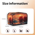 thumbnail image 5 of Kdxio Romantic Roses Sunset Ocean Print Toaster Cover Bread Machine Cover Fits for Most Standard 2 Slice Toasters,Keep Toaster Free From Dust And Fingerprint Oven Dustproof Cover, 5 of 7