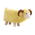 thumbnail image 4 of yotijay Animal Footstool Cartoon Footrest Ottoman for Living Rooms Entryway Playroom Yellow, 4 of 9