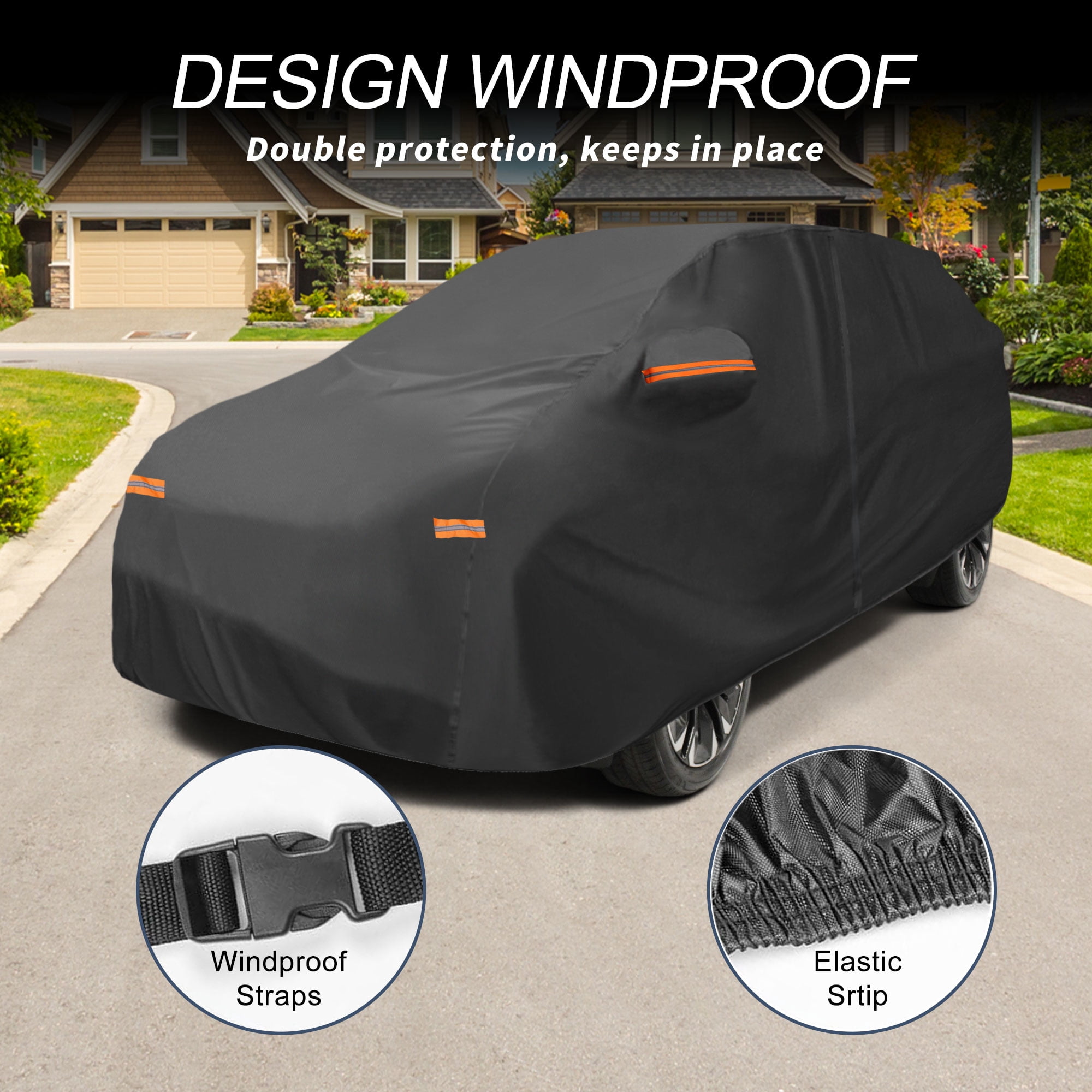 Unique Bargains Aluminum Car Cover for Honda Prologue 194.88"x78.74"x57.09"