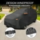 thumbnail image 4 of Funda de coche única Bargains, película de aluminio, funda para coche completa, protección impermeable para todo clima con cremallera en la puerta del conductor, negra para Honda Prologue, 4 of 7