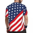 thumbnail image 3 of T Shirt For Men Sportswear For Mens USA Flag T-Shirts Novelty 4th of July Independence Day Summer Te, 3 of 7