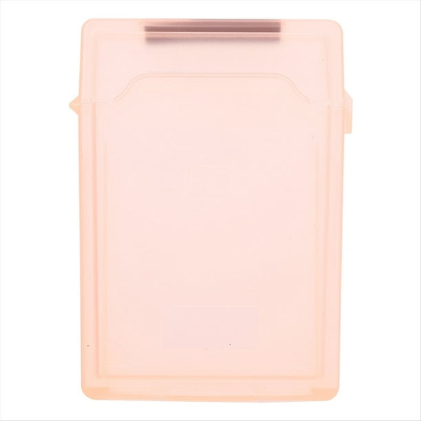 Estuche Protector Portátil para Discos Duros y SSD de 2 Pulgadas, de Plástico, Resistente A la Humedad y Al Polvo, Color Naranja.