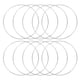 thumbnail image 1 of Uxcell 10 Pcs Aros de Atrapasueños de Metal 8" Aros de Macramé para Manualidades de Bricolaje Colgadores de Plantas Plata, 1 of 7