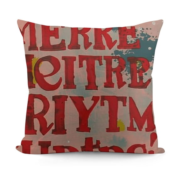 YINGXI Pink Christmas Pillow Covers, Pink Merry and Bright Christmas Pillows Decorative Throw Pillows, Pink Outdoor Christmas Pillow Covers, Pink Christmas Pillow Cases 12x12in