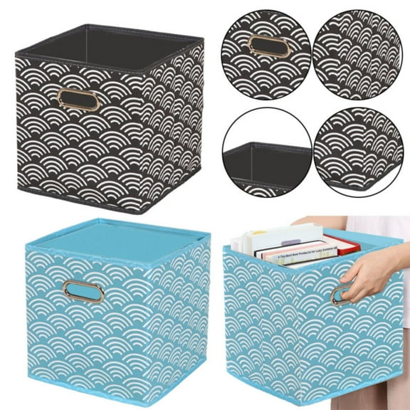 1X Storage Box Without Lid Storage Box Foldable Storage Box Fabric Storage Box Sorting Basket Drawer Box Suitable for Shelves Wardrobes Bookshelves Cabinets Home Textile Storage