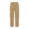 thumbnail image 4 of Gamivast Cargo Pants for Girls Teen High Waisted Multiple Pockets Outdoor Pants Straight Leg Fit Pockets Breathable Comfort Back to School Travel Hiking Pants Casual Clothing, 4 of 6