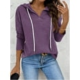 thumbnail image 3 of Zeagoo Hoodies for Women Fall Clothes 2025 Trendy Lightweight Long Sleeve Hooded Tops, 3 of 6