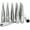 Silver, variant on Wheel Accessories Parts 20 Pcs 9/16" Thread Lug Nuts Spike Spline Solid Metal Truck Spline 4.40" Long Chrome Fits 2009-10 Dodge Dakota 2003-09 Durango 2002-11 Ram 1500