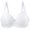 White, variant on Everyday Bras for Women Long Lined Sports Bra Pack of Bras for Women Women Bras plus Size Front Hook Women's Athletic Workout Sports Bra for Women Medium Sports Bra Padded Sports Bras 36c Purple 90E