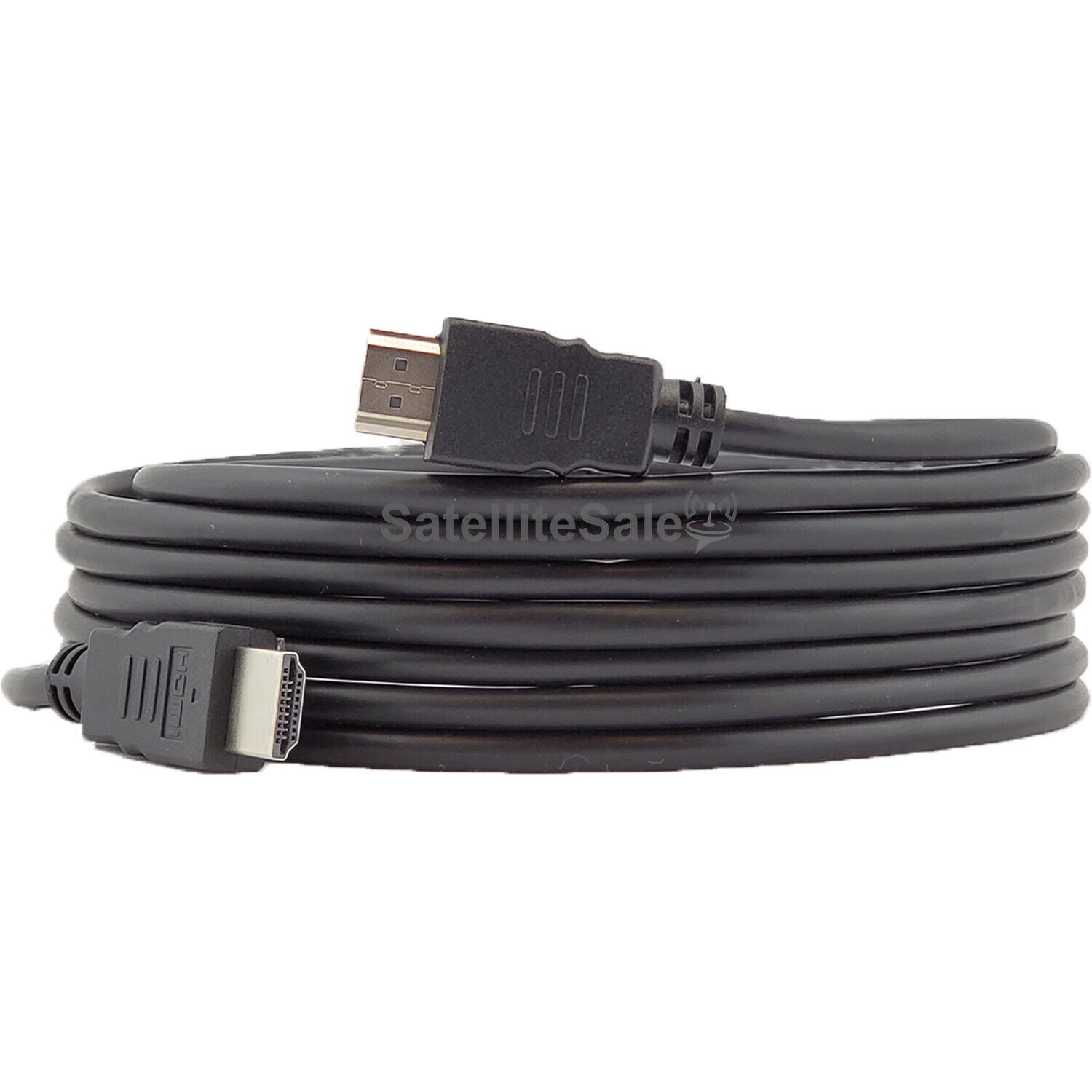 Pack of 10 Digital 1.4 HDMI 4K Cables PVC Black Cord Universal Wire by SatelliteSale 12 feet