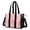 Breast Cancer Pink Ribbon Peach Pattern-2, variant on Breast Cancer Pink Ribbon Peach Pattern Utility Tote Bag, Work Tote with Multi Pockets & Removable Strap, Polyester Fabric Gifts for Birthday Christmas Thanksgiving