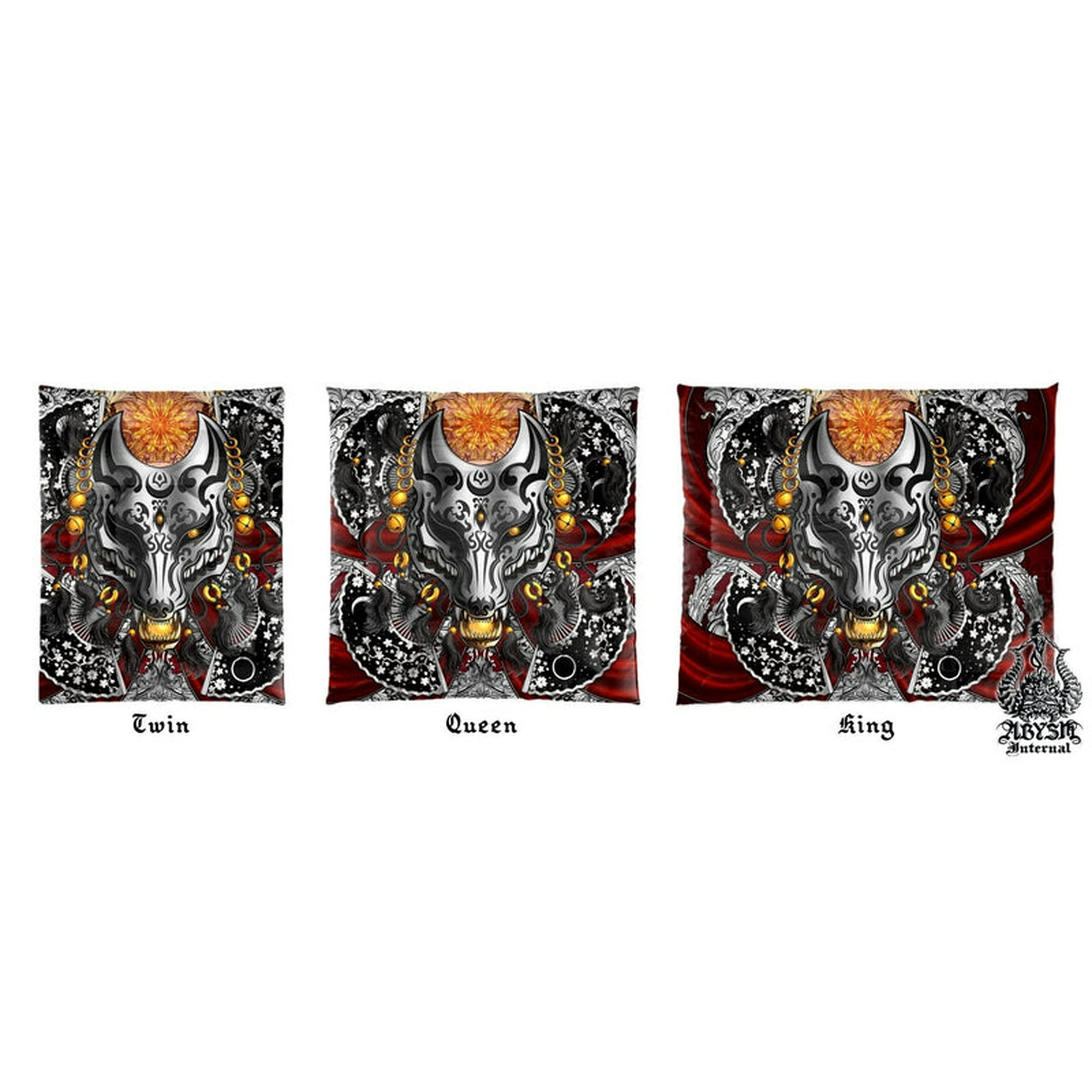 キミガシネ　マスク Kitsune Mask Bedding Set, Comforter or Duvet, Fox Okami and