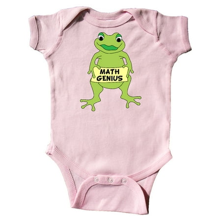

Inktastic Math Genius Frog Gift Baby Boy or Baby Girl Bodysuit