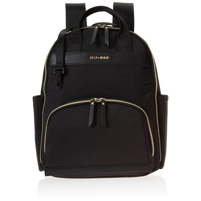 Mochila Skip Hop Enviluxe Bolsa para Pañales Multifuncional Negra
