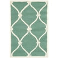 thumbnail image 2 of SAFAVIEH Cambridge Raleigh Geometric Wool Area Rug, Teal/Ivory, 2'6" x 4', 2 of 7