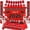 Red, variant on Graduation Decorations 2026 Set, Congrats Grad Banner with Balloons Table Decor Kit, 71 Inch Party Supplies for High office College Graduation Party, Green Theme Celebration