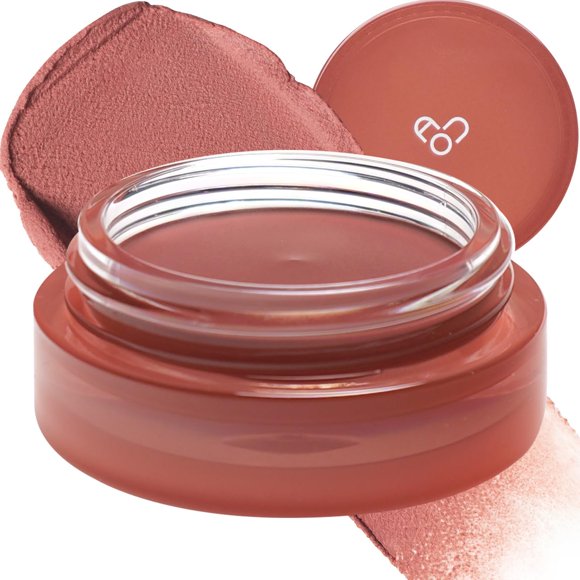 AOU FLOOFY MATTE BALM Bálsamo teñido colorete para labios y mejillas 0.15 oz (01 bálsamo de coral)