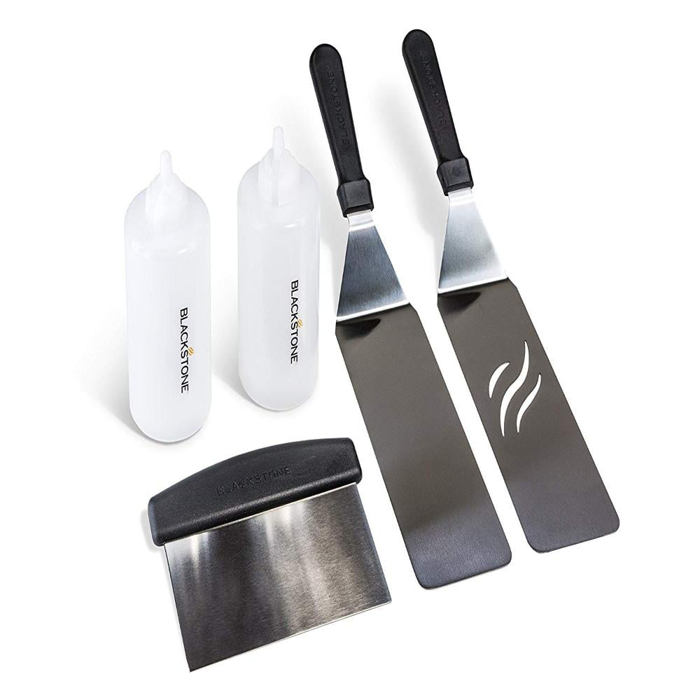 Blackstone Grill and Griddle Tool Kit 2 Spatulas 1 Chopper Scrapper and 2 Bot... 