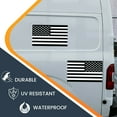 thumbnail image 4 of Black and White American Flag and Reversed BLK/WHT American Flag Magnet Decal, 4 of 8