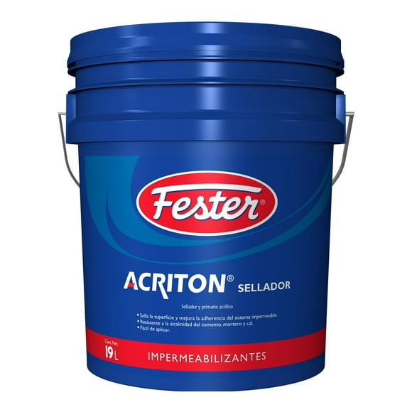 Sellador y Primario Acrilico Fester Acriton Sellador 19 L