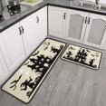 thumbnail image 3 of 2 Pcs Happy Halloween Kitchen Rugs and Mats Set Horror Orange Pumpkin Spooky Kitchen Runner Absobent Rugs for Kitchen Floorfor Farmhouse Door (47x17+30x17 Inches), 3 of 7
