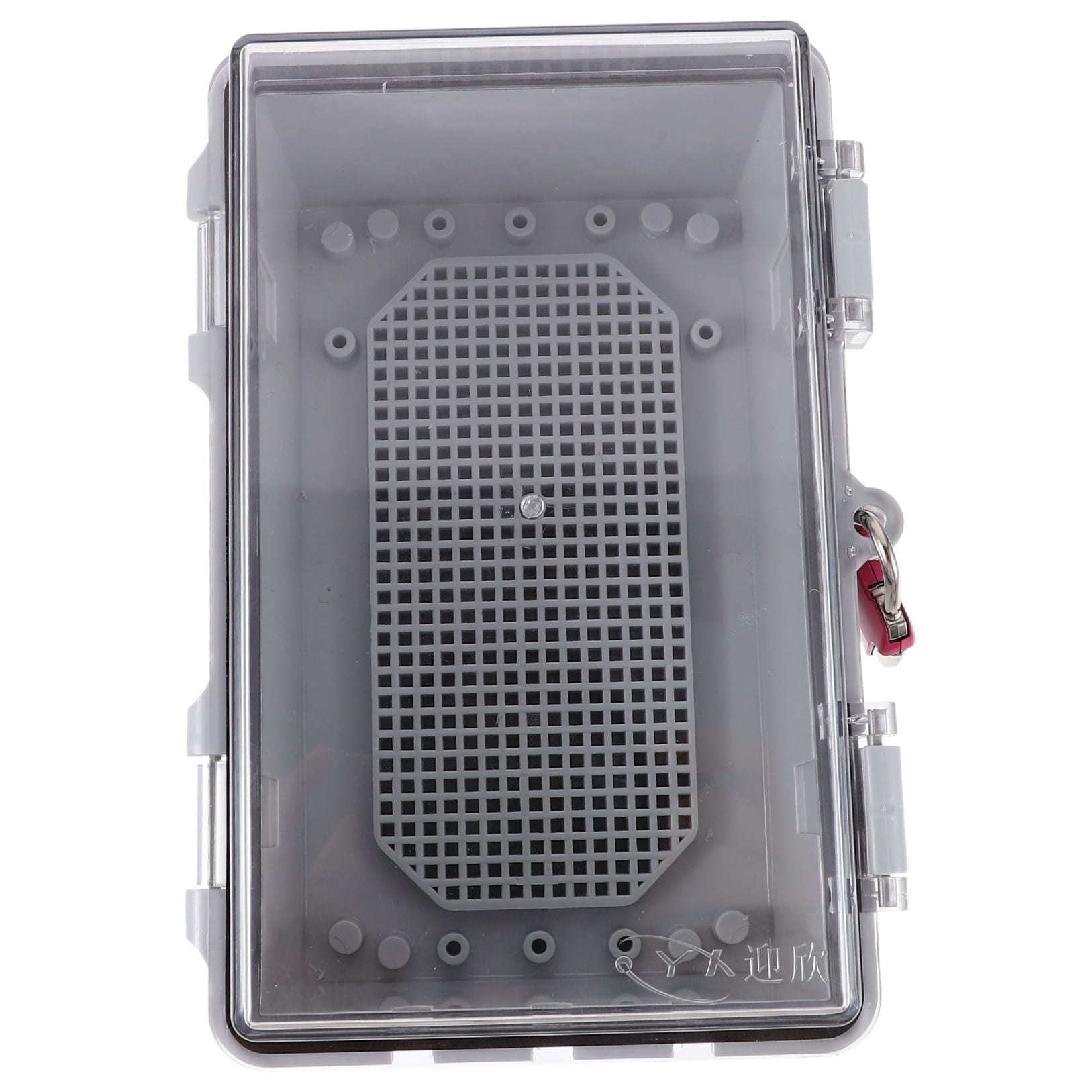 BESTYASH Outdoor Timer with Remote in Transparent ABS Weatherproof Junction Box for Electrical Storage