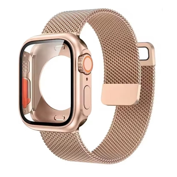 Correa de Acero Inoxidable con Protector para Apple Watch