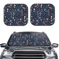 thumbnail image 2 of Saiise Colorful Flowers for Foldable Car Sun Shades (2-Pack) Offer Sun Protection with an Easy-fold Design for Convenient Windshield Shading-Large, 2 of 6