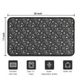 thumbnail image 5 of Black White Halloween Skull Pattern Door Rugs,Washable Non Slip Door Mats Indoor,Decorative Door Mats,Entry Mat Indoor for Entrance,Bedroom,Kitchen,Bathroom,30"x17", 5 of 6
