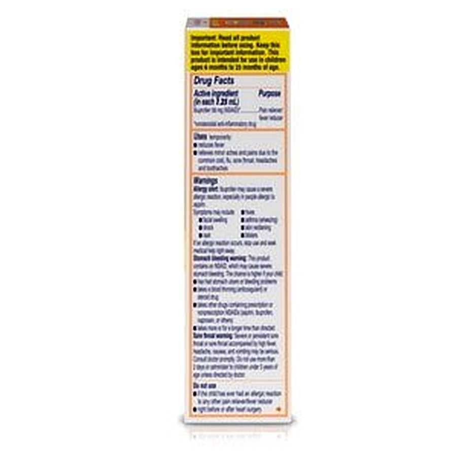 Motrin Concentrated Infants' Drops Dye-Free, Original Berry 1 oz (Pack of 2)